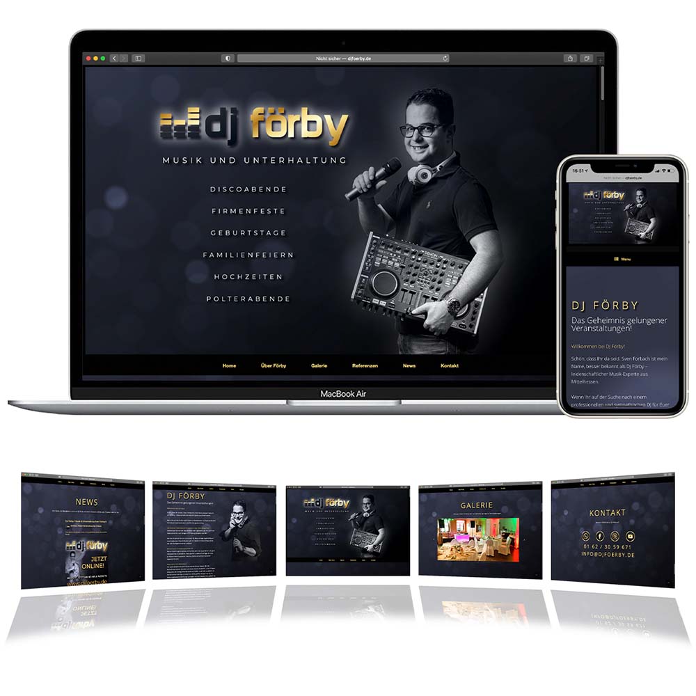Webseite DJ Förby